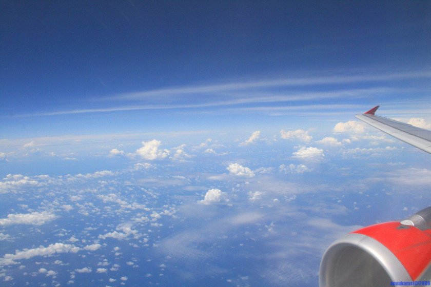 Море из самолета