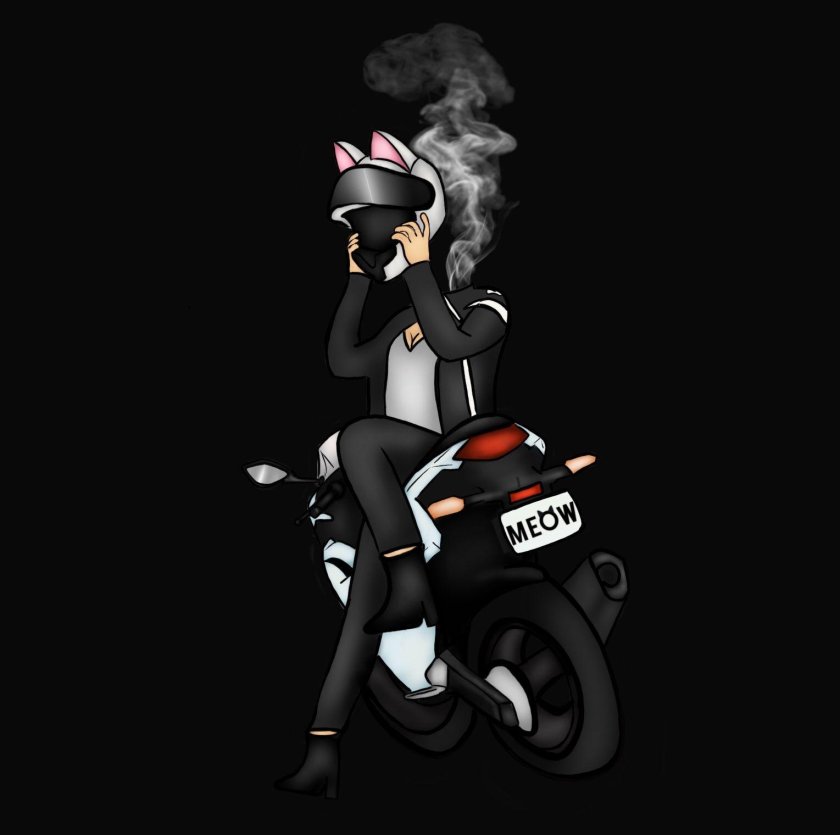 Ну погоди волк на мотоцикле