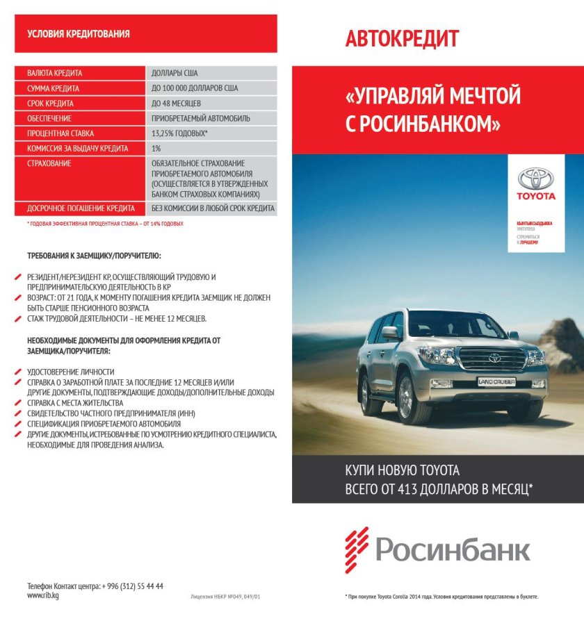 Реклама автокредитования