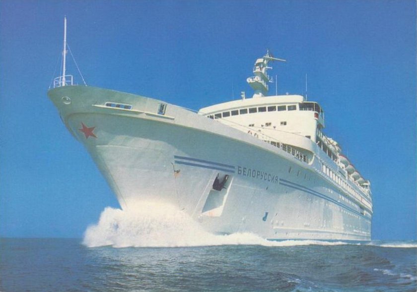 Теплоход Белоруссия СССР