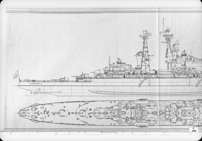 Чертежи крейсера де Рейтер