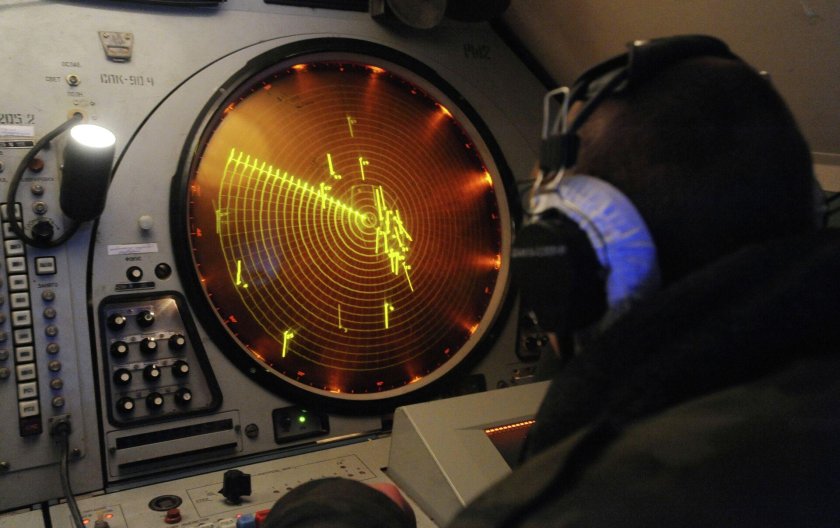 Экран радара ПВО