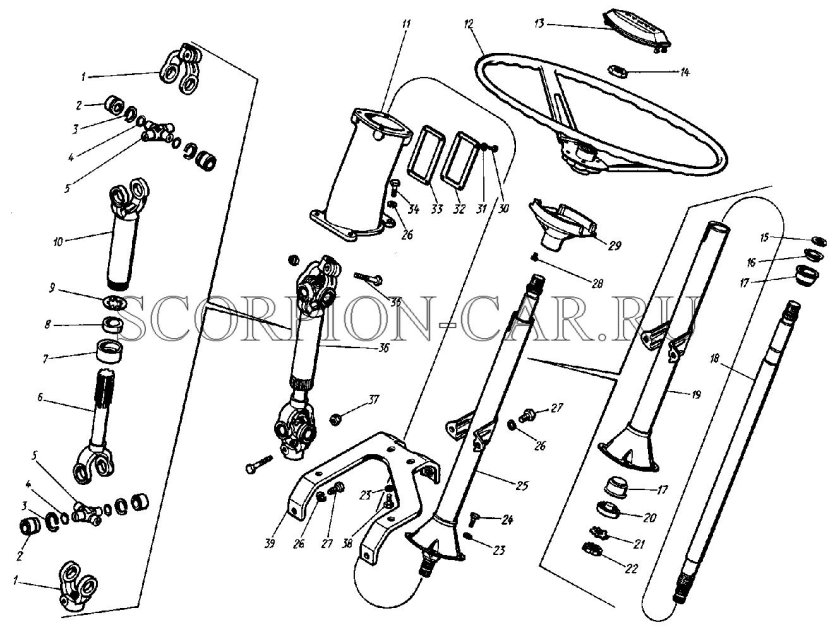 Рулевая колонка КАМАЗ 4310