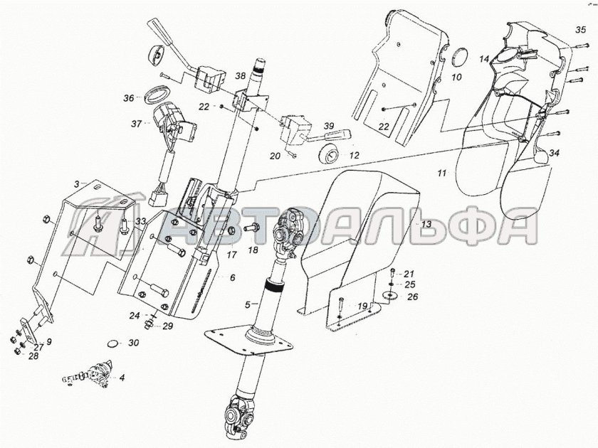 Клапан регулировки рулевой колонки КАМАЗ 6520
