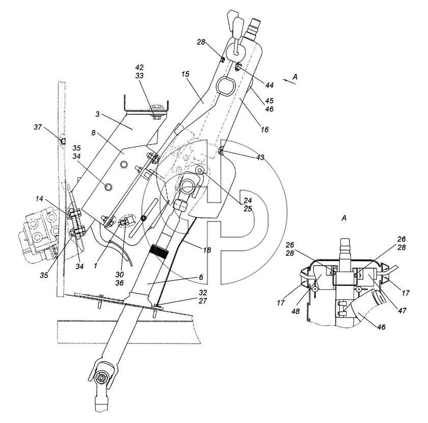 Колонка рулевого управления КАМАЗ 65115