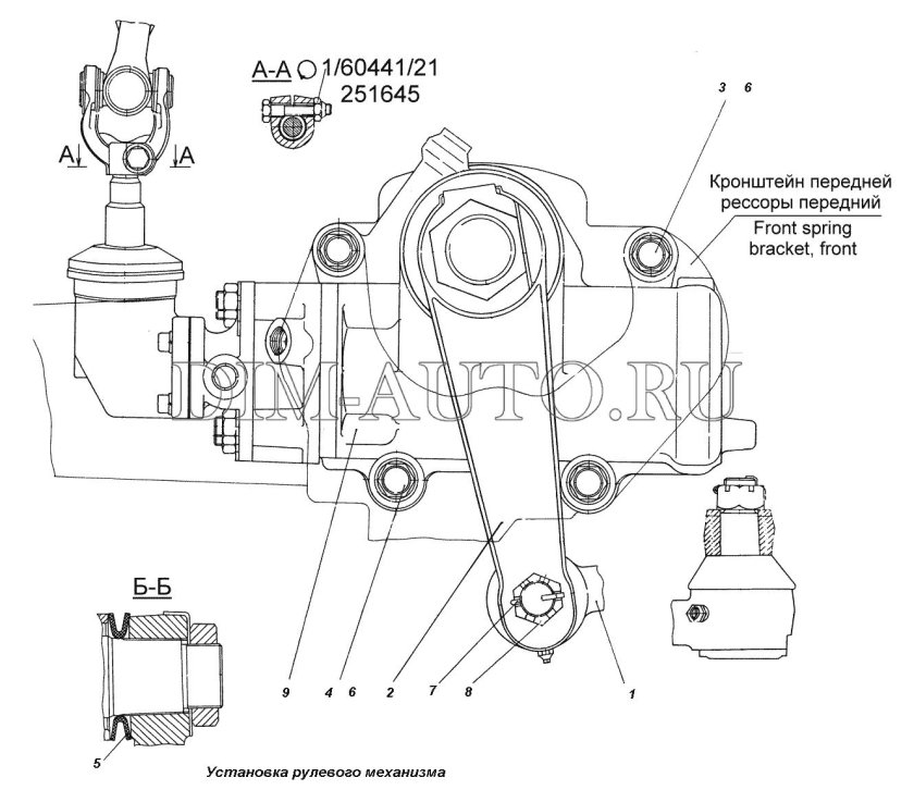 Рулевой редуктор КАМАЗ 65115