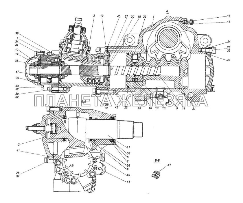 Рулевой редуктор КАМАЗ 65115
