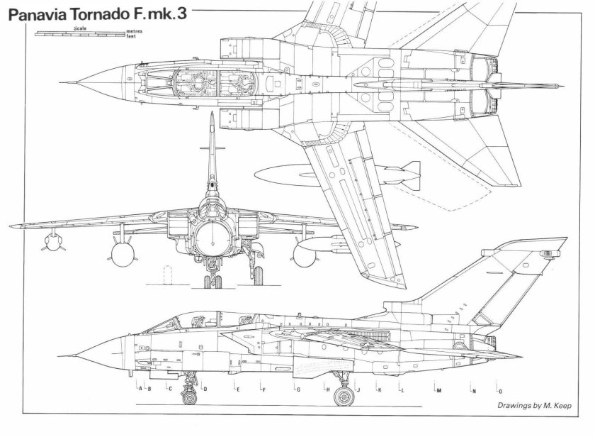 Panavia Tornado ADV чертежи