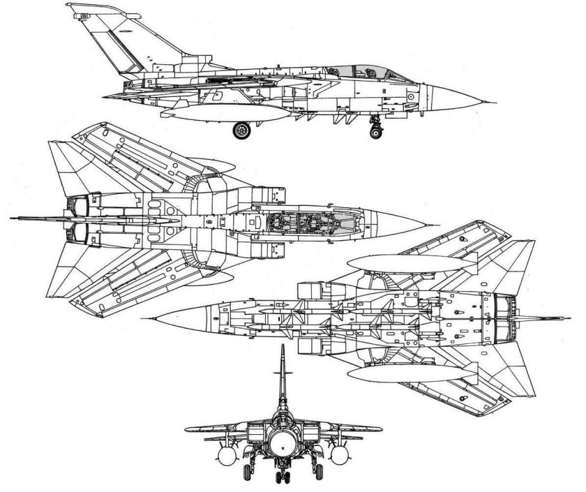 Panavia Tornado IDS чертежи
