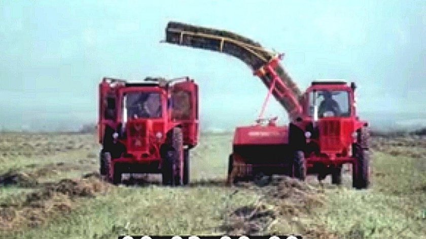 Уборка незерновой части урожая