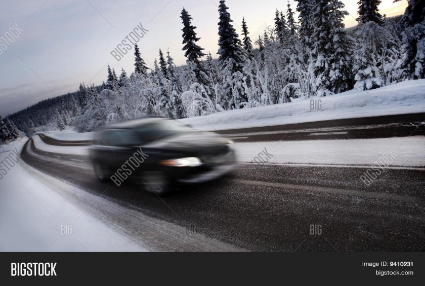 Видео ехать зимой на машине