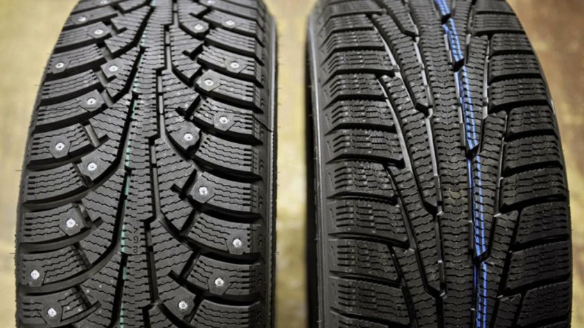 Зимняя резина шипованная и липучка