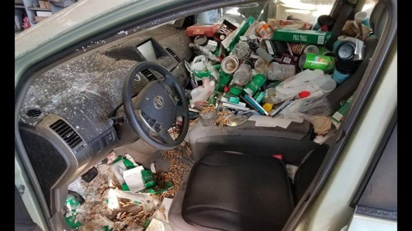 Самый грязный салон автомобиля