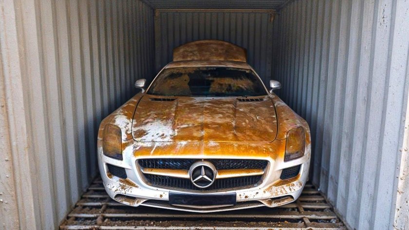 Заброшенный Mercedes SLS