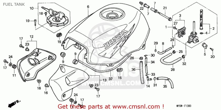 Cb400 Honda топливная система