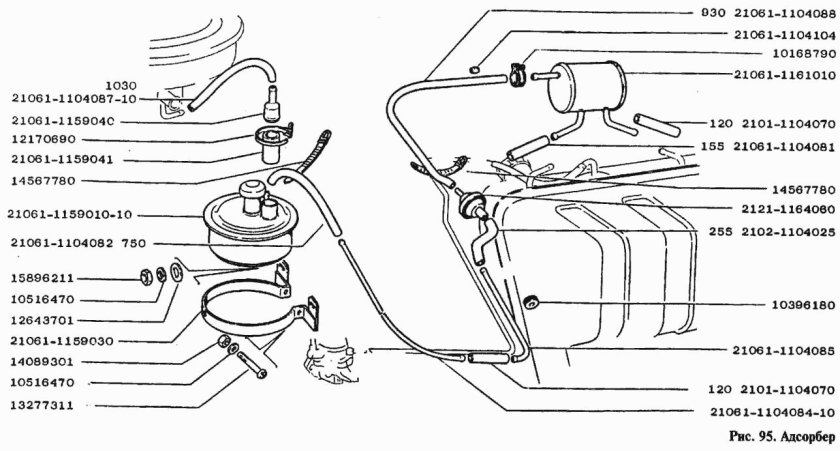 Абсорбер ВАЗ 2105