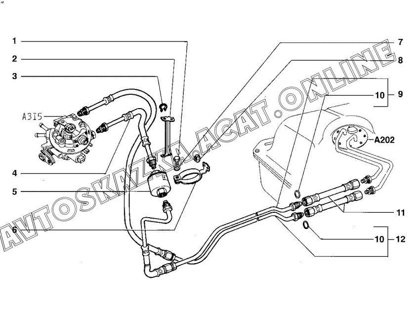 Топливные трубки ВАЗ 2104 инжектор