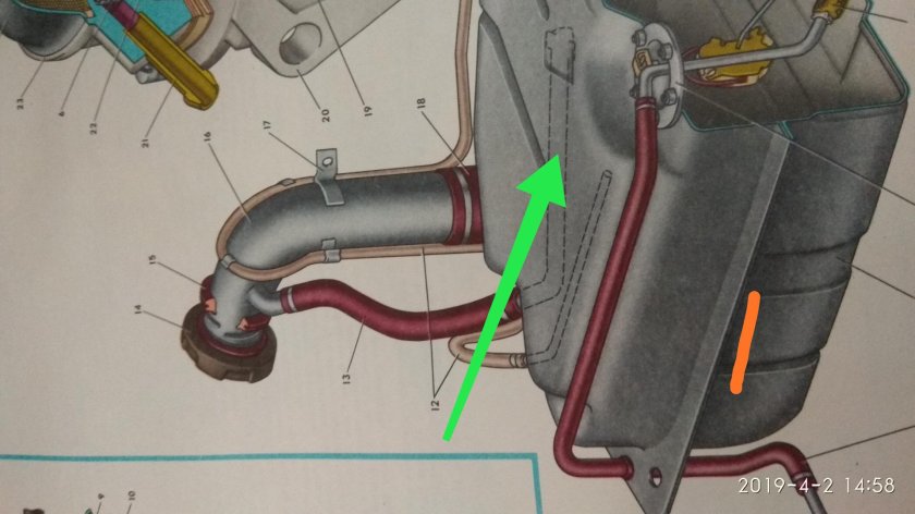 Патрубок бензобака Ока 11113