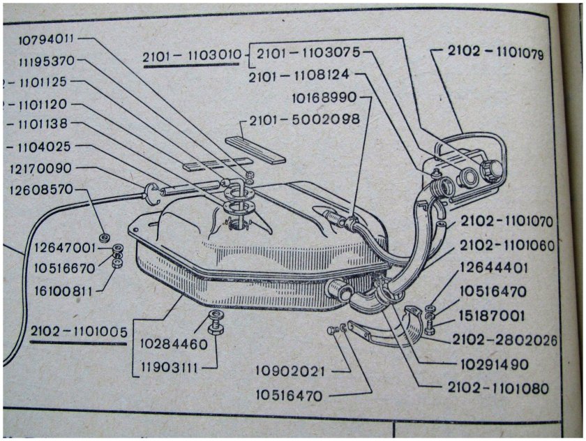 Топливный бак 2104 инжектор