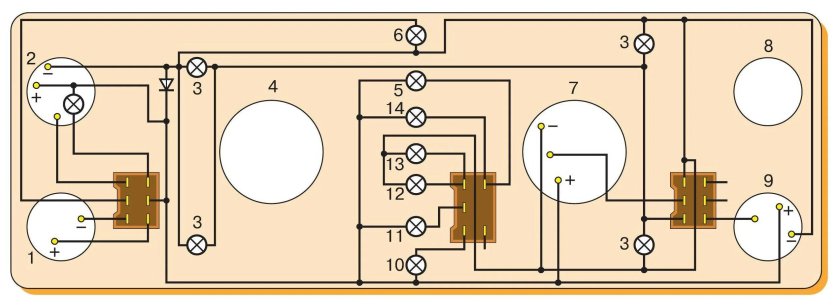 Схема подсветки приборной панели ВАЗ 2107