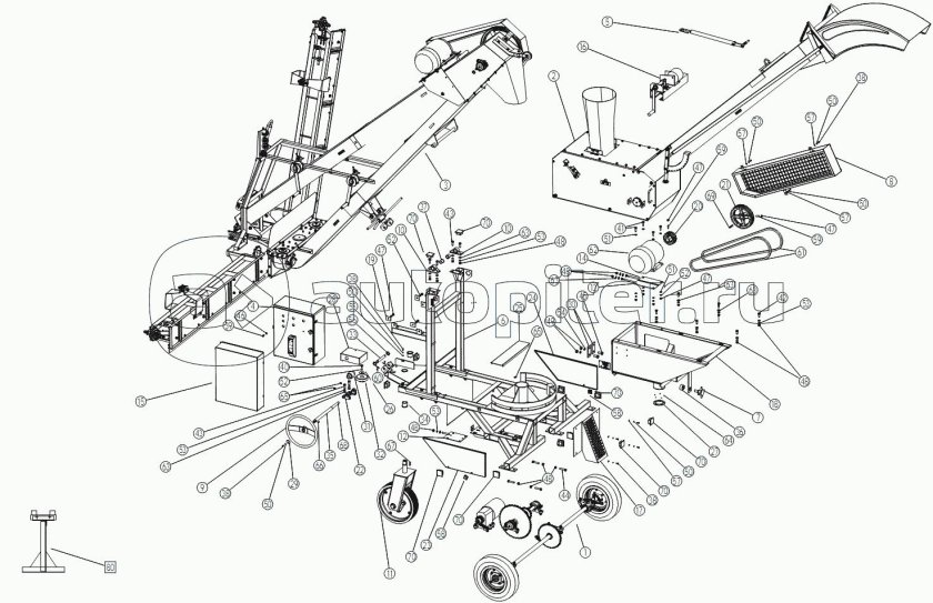 Метатель зерна самопередвижной МЗС-90