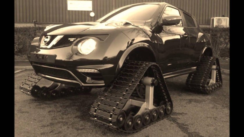 Ниссан Джук на гусеницах
