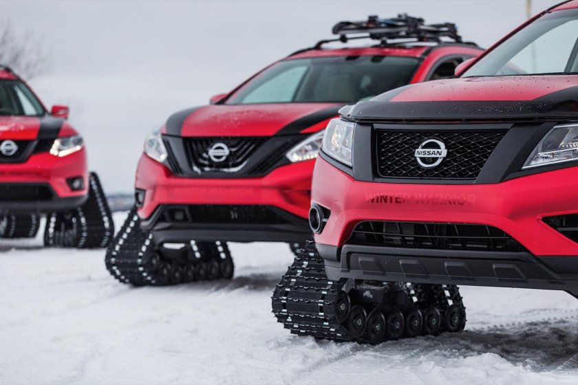 X Trail t31 на гусеницах