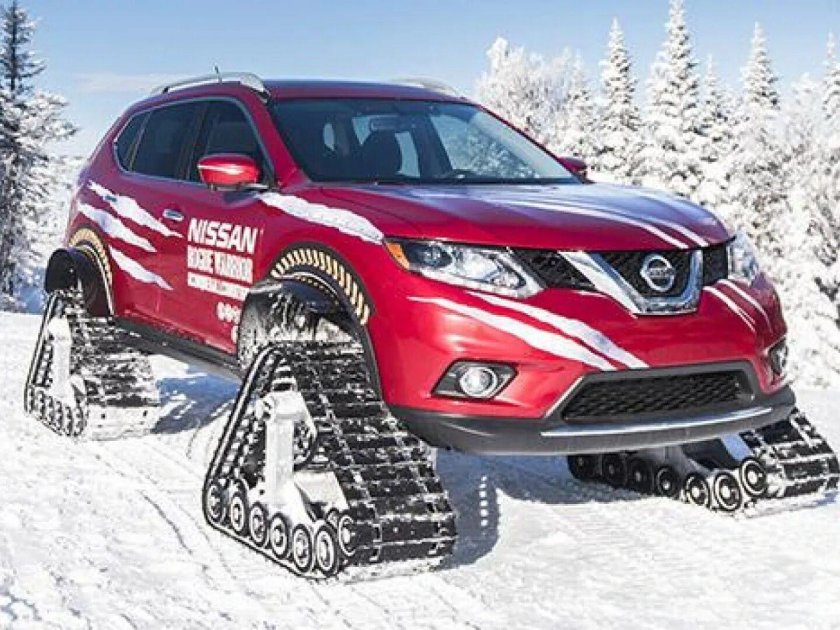 Х Трейл Ниссан на гусеницах