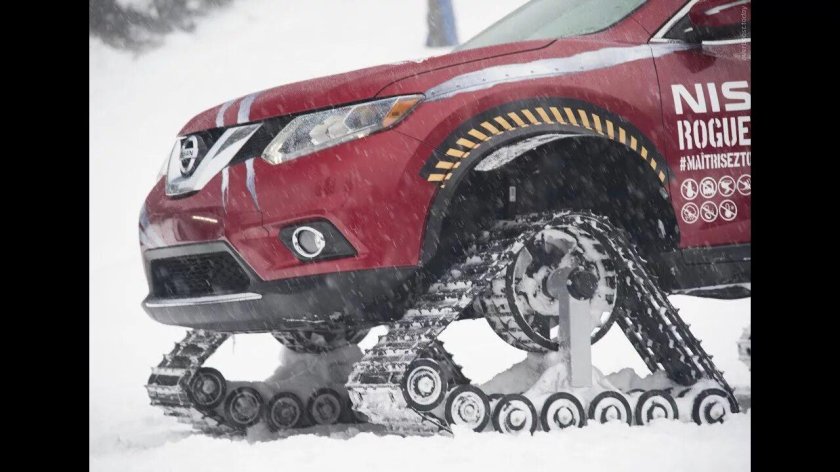 X Trail на гусеницах