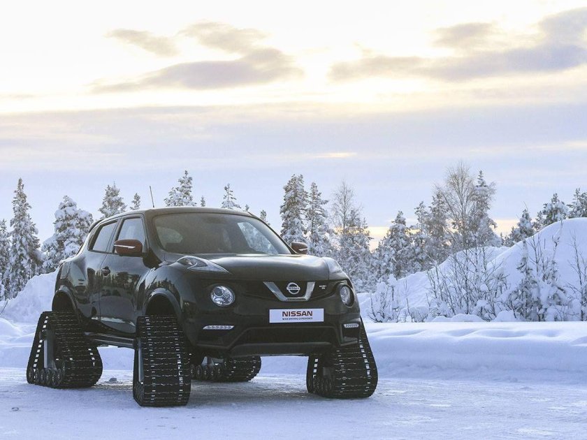 Ниссан Жук на гусеницах