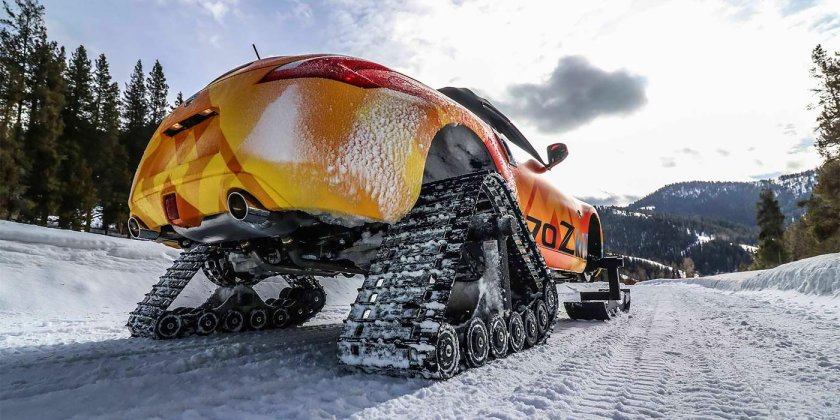 Буран на 4 колёсах гусеницах