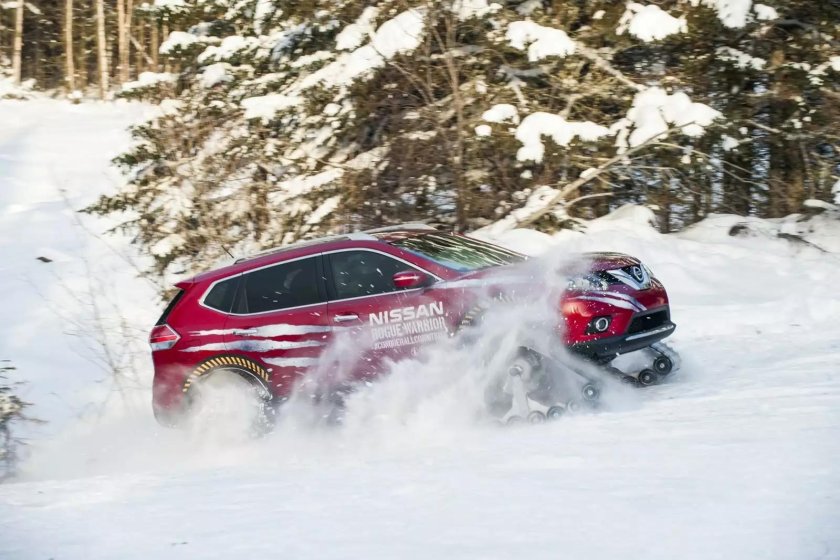 Ниссан в снегу