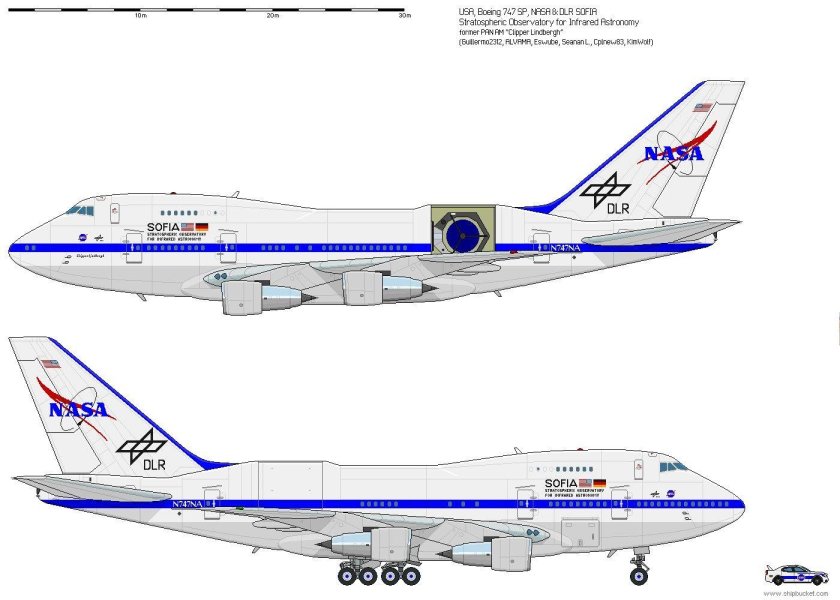 Самолёт Боинг 747sp чертежи