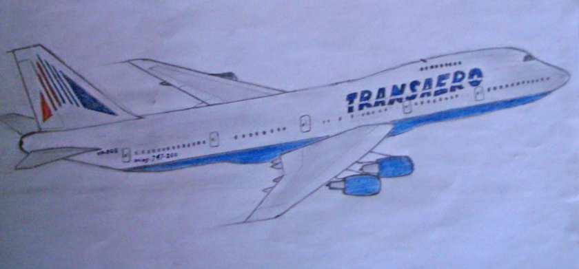 Самолет Боинг 747 Трансаэро