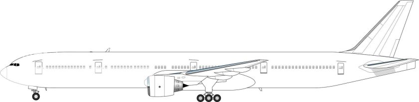 Боинг 777 вид сбоку