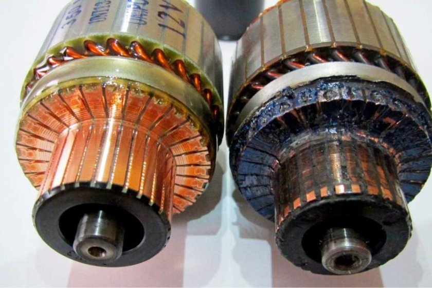 Щеточно-коллекторный узел электродвигателя