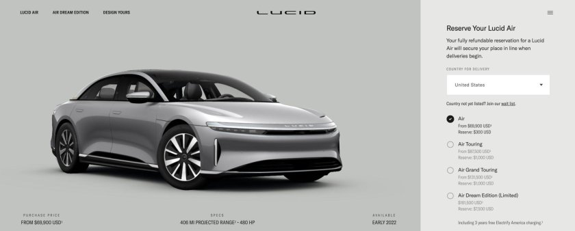 Люсид электромобиль характеристики