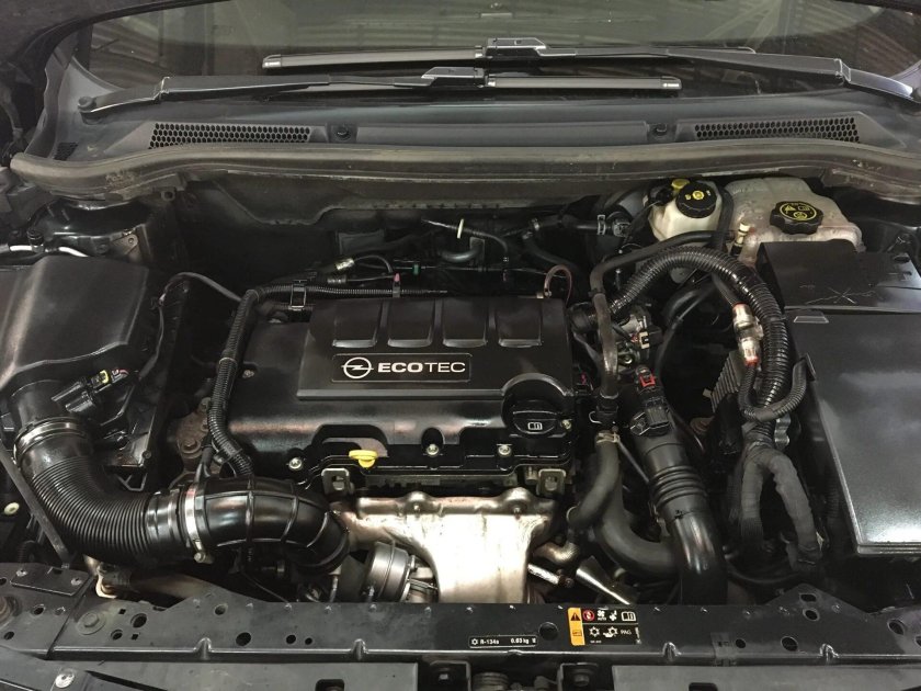 Подкапотка Опель Астра j 1.6 турбо