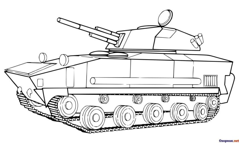 Раскраска танки
