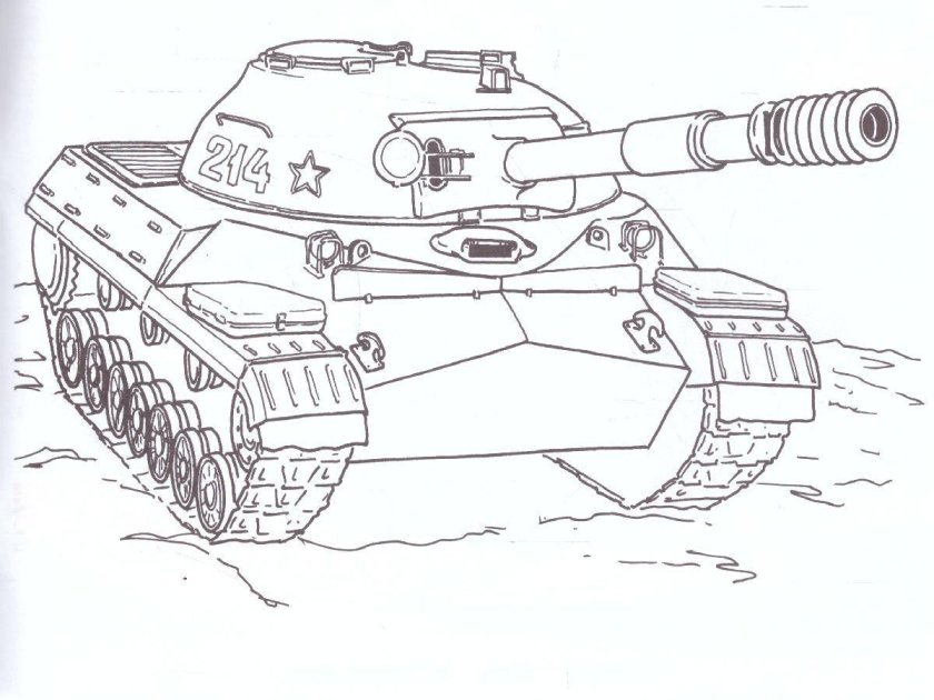 Раскраски с танками