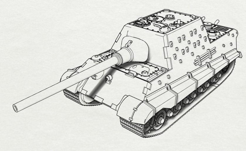 Танк Ягдтигр е100