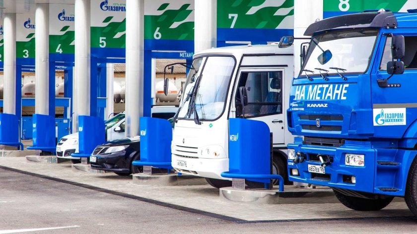 АЗС Газпром газомоторное топливо