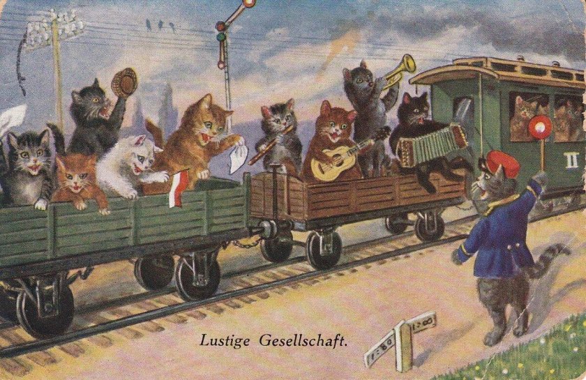 Кошка в поезде