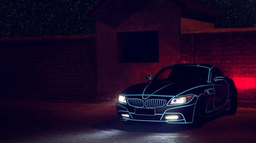 БМВ g11 ночью