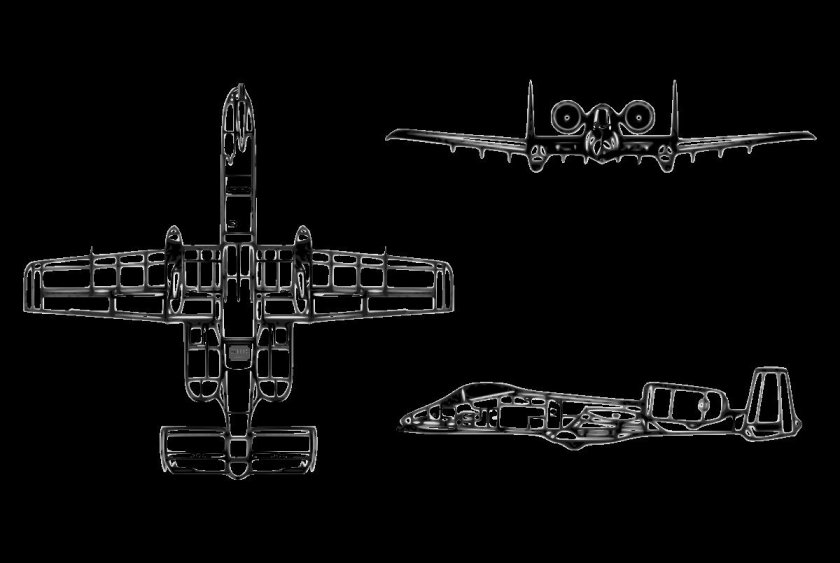 A-10 Thunderbolt II чертежи