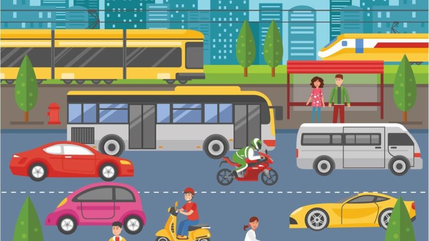 Городской транспорт для детей