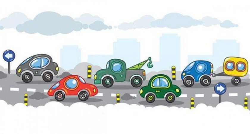 Дорога с машинами для детей