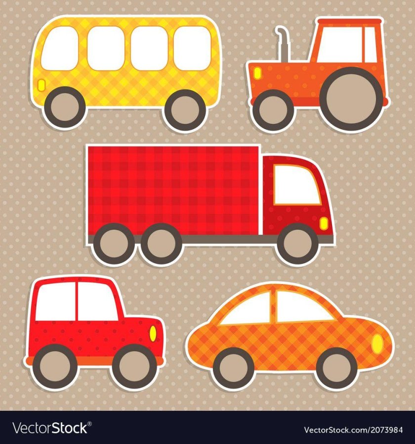 Аппликация "транспорт"