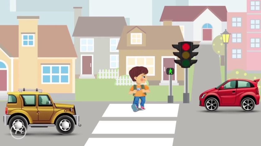 Дорога со светофором для детей