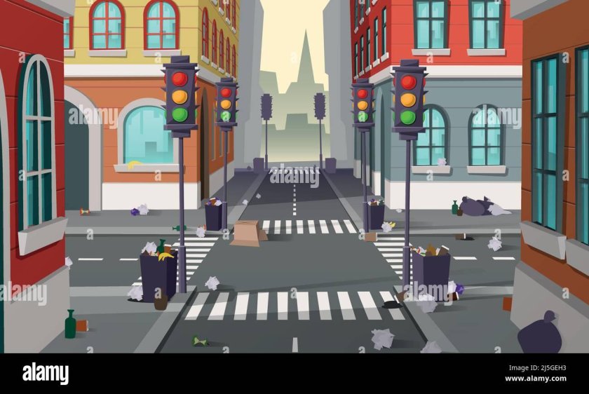 Мультяшная улица